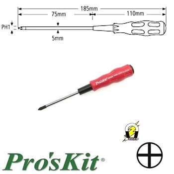 Wkrętak krzyżakowy PH1 Pro-Soft 185 mm, magnetyczny, ProsKit 89402B