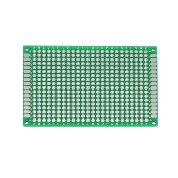 Płytka uniwersalna dwustronna THT raster 2,54 mm, 50 × 70 mm, zielony