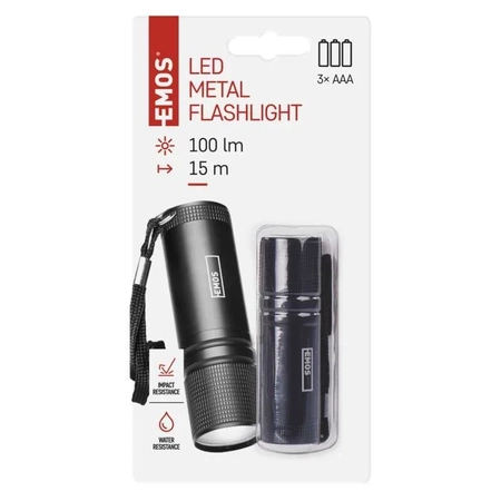 Latarka ręczna LED, 3 W, 100 lm, dioda COB, 3 × AA, EMOS P3894