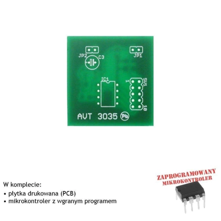 Strach na krety - antykret z 5 efektami dźwiękowymi, PCB i mikroprocesor do projektu AVT3035