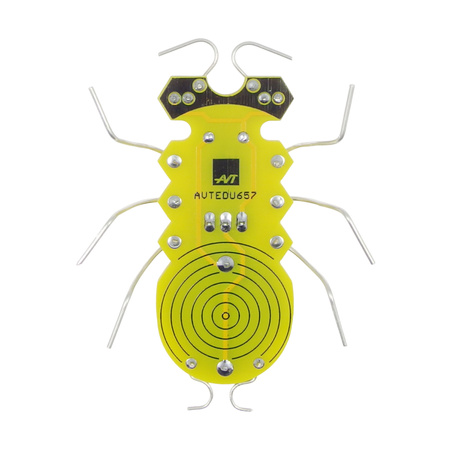 Żółty robaczek DIY do nauki lutowania AVT EDU657