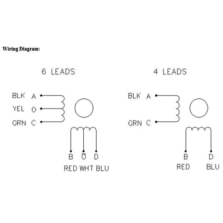 Silnik krokowy 0.5A, 20om, 200 krok/obr, bipolarny 4 przewody