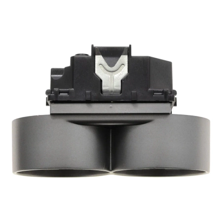 Moduł - Gniazdo elektryczne Schuko podwójne - szary - Tawoia Glass