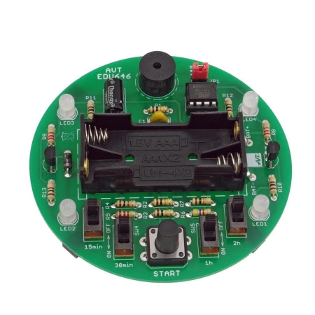 Przypominacz świetlno-dźwiękowy. Zestaw DIY do nauki lutowania AVT EDU646