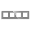 Ramka szklana - poczwórna - szara - do modułów Tawoia Glass