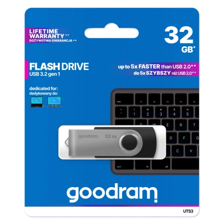 Pendrive 32GB GoodRam USB 3.2 - UTS3, odczyt do 60MB/S