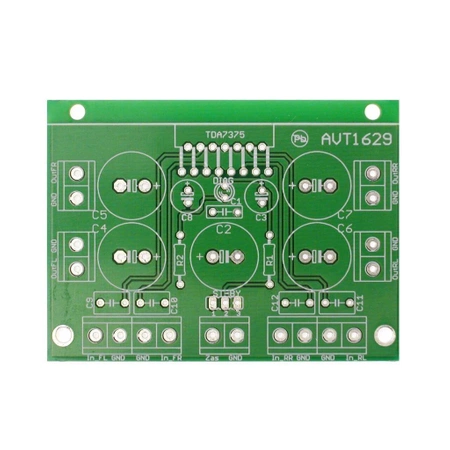 Wzmacniacz audio 4×12 W z TDA7375 - PCB do projektu AVT 1629