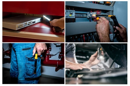 Lampa warsztatowa LED 400lm, ściemnialna, składana, Brennenstuhl SANSA 400A