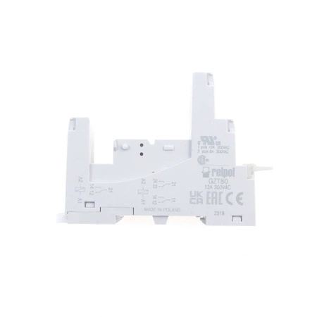 Gniazdo przekaźnika GZT-80 szyna DIN 12A/300V AC Relpol