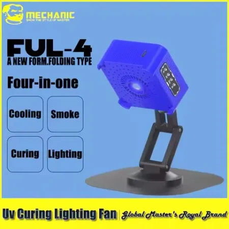 Lampa UV FUL-4, 4w1: UV, oświetlenie LED, wentylator i odciąg dymu, Mechanic