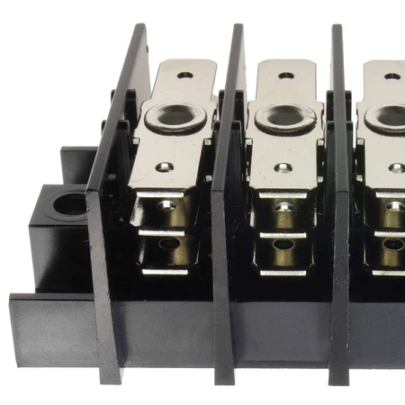 Listwa montażowa na konektory 6,3 x 0,8mm 52.886.033, 2 rzędy WECO