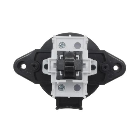 Włącznik światła pojedynczy, montaż natynkowy, kolor czarny, seria Retro PRL