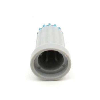 Gałka z kołnierzem do potencjometru na oś 6mm - 14x19mm - szara, żółty znacznik - GS14