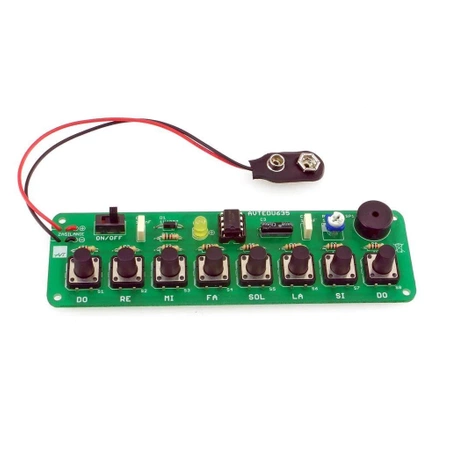 Pianino w wersji mini. Zestaw DIY do nauki lutowania AVT EDU635