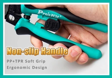 Szczypce wielofunkcyjne: (obcinaczki, ściągacz izol., Zaciskarka) CP-420 Proskit