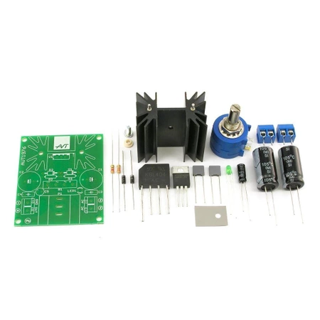 Regulowany zasilacz LM338 1,5-32 V / 3 A - KIT AVT 1976