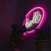 Neon LED "hello", dekoracja LED 30x21cm, zasilanie z baterii lub USB