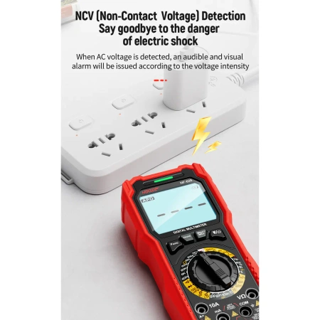 Multimetr Noyafa NF-628 [DCV, ACV, Hz, ACA, DCA, F, ohm, test diody, NCV] wyświetlacz 6000