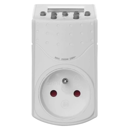 Programator - włącznik czasowy, 20 programów, max obciążenie 2kW, EMT757-F