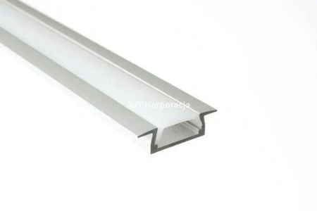 Profil MICRO-K, aluminium, osłonka przezroczysta, 1m