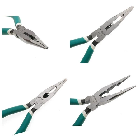 Szczypce 4 w 1, ściągacz izolacji, obcinacz przewodów, zaciskarka Scotchlok, 168mm