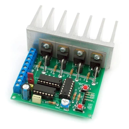 Prosty sterownik unipolarnego silnika krokowego - zlutowany KIT AVT 1814