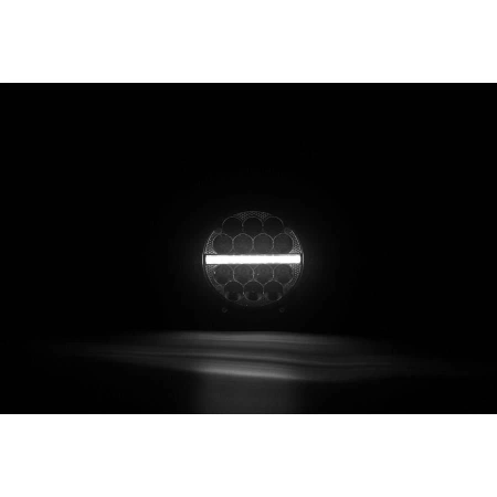 Reflektor drogowy LED samochodowy, 2 funkcje: pozycyjne, drogowe, 5690 lm, 52W, 14 LED, 12V/24V, L3427