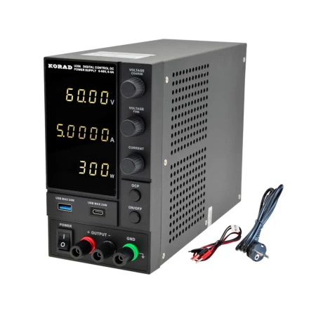 Zasilacz laboratoryjny KORAD U206 0-60V 0-5A 2xUSB z pomiarem mocy
