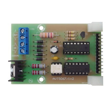Regulator mocy - maksymalne obciążenie 12A / 230Vac (2.5 kW) - zlutowany KIT AVT 5067