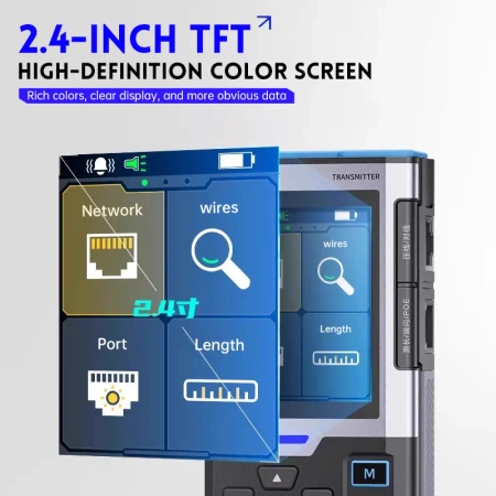 Tester przewodów sieciowych RJ45 - tester POE - NCV - FNIRSI LPM-10A
