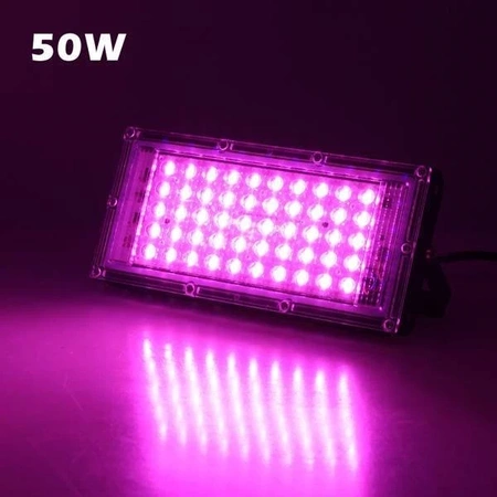 Lampa - panel LED GROW 50W - 230V - full spectrum - do uprawy roślin i kwiatów