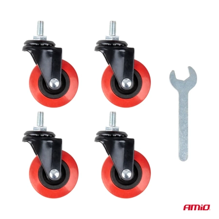 Mobilna taca na narzędzia warsztatowe na kółkach, 48x46cm, AMIO-04266