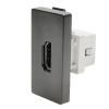 Gniazdo HDMI czarny, moduł 1/2 do ramki Tawoia Glass