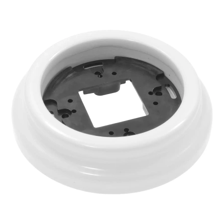 Ramka ceramiczna pojedyncza biała do włączników i gniazd natynkowych Ceramic Loft