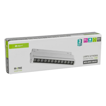 Reflektor szynowy magnetyczny liniowy regulowany 12W biały M-LINE