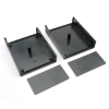 Obudowa uniwersalna KM-48N, 111 × 91 × 49 mm, ABS, czarna, moletowana, z panelami, Maszczyk