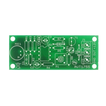 Detektor hałasu z płynną regulacją czułości - PCB do projektu AVT 1755