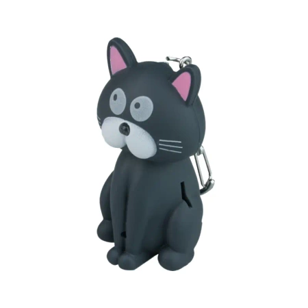 Latarka LED brelok z dźwiękiem – zwierzaki: żabka, kaczuszka, kotek, piesek