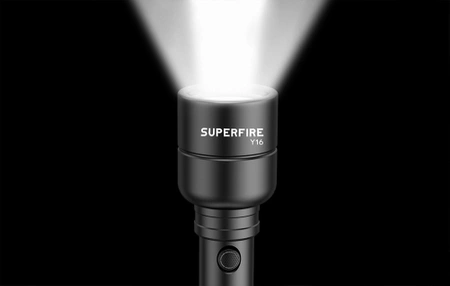 Latarka Superfire Y16, 1700 lm, 5 tryby, IP46, moc 20 W