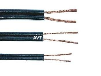 Przewód głośnikowy SMYp, 2 × 0,5 mm², czarny, na metry, Barwik
