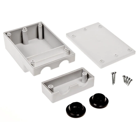 Obudowa 80x120, h=43mm, z zaślepkami, Z61