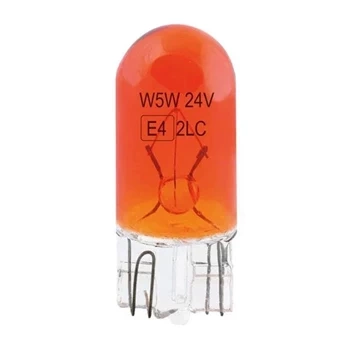 Żarówka samochodowa halogenowa 12V W5W T10 5W W2.1x9.5d AMBER AMIO-01481
