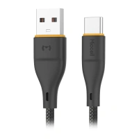 Kabel USB-A do USB-C 2.4A 1m czarny Miccell