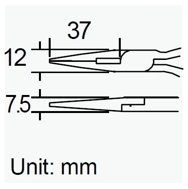 Szczypce PM-736 płaskie 135mm Proskit