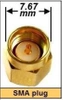 Antena 110mm 2.4GHz 2.5 dBi - wtyk SMA plug - do nadajników RC