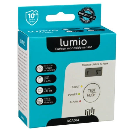 Czujnik czadu z LCD, bateryjny LUMIO DCA004