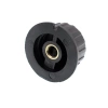 Gałka z kołnierzem do potencjometru na oś 6mm - 35x18mm - czarna