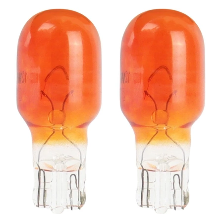 Żarówka samochodowa halogenowa T15 WY16W W2.1x9.5d 12V AMBER, 2szt AMIO-02550
