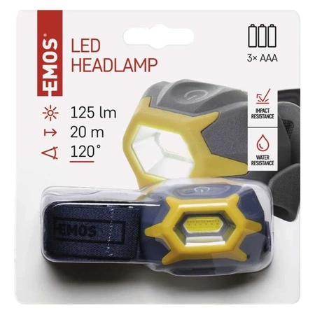 Latarka czołowa LED, 3 W, dioda COB, EMOS P3532