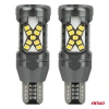 Żarówki LED W16W T15 CANBUS 12/24 V, 45 diod SMD 2016, światło białe, 2 szt. - AMiO 04992